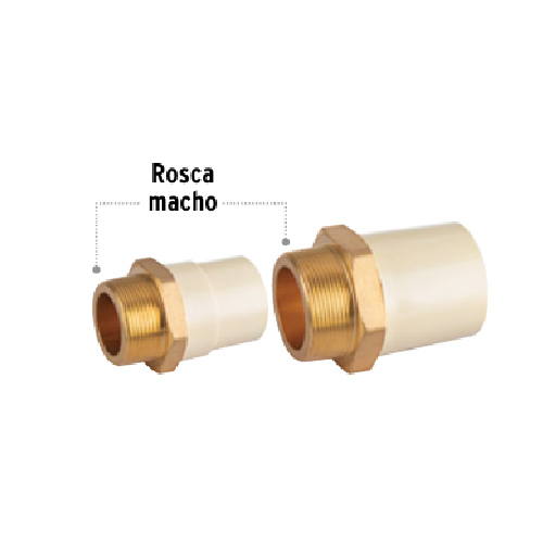 FOSET Adaptadores con inserto de  latón
