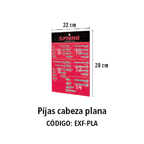 FIERO Muestrarios para identificar medidas